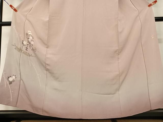 平和屋着物●十日町　名門　滝泰謹製　訪問着　絞り　草花文　暈し染め　金彩　正絹　逸品　AAAV7400zg 平和屋着物○十日町 名門 滝泰謹製 訪問着 絞り 草花文 暈し染め 金彩