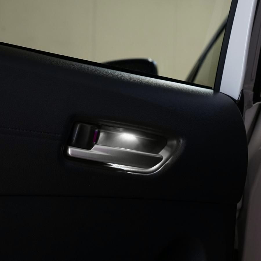 カローラクロス ドアノブ インナーランプ 4P ブルー発光 ホワイト発光 内装 LED インテリア トヨタ シェアスタイル カスタム パーツ 爆買 BRIGHTFACE_UK