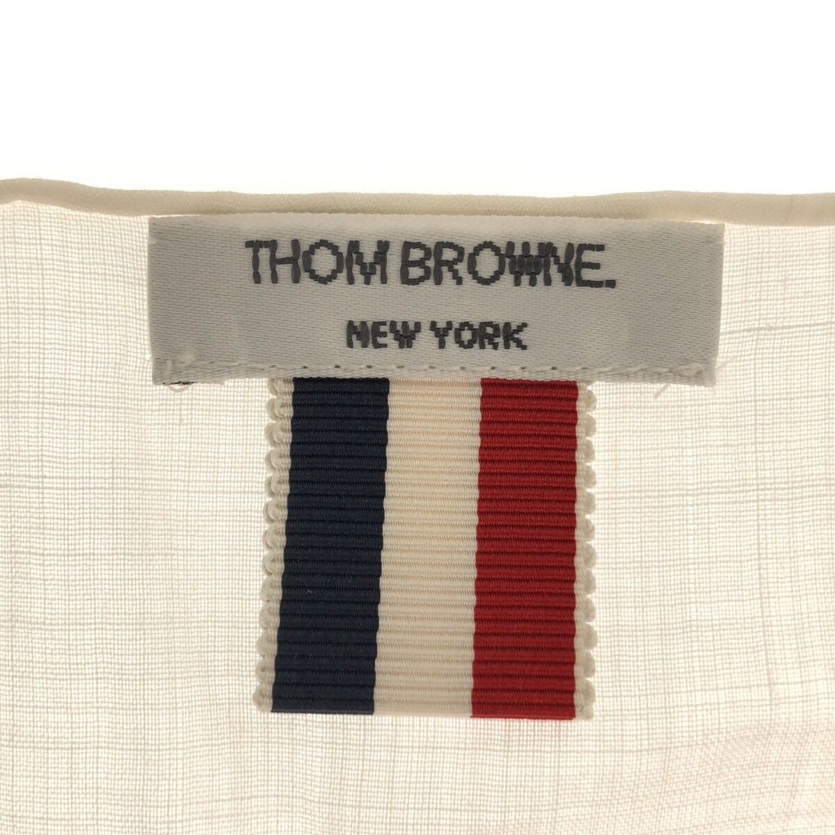 THOM BROWNE トム ブラウン ポケットチーフ ハンカチ ホワイト系 