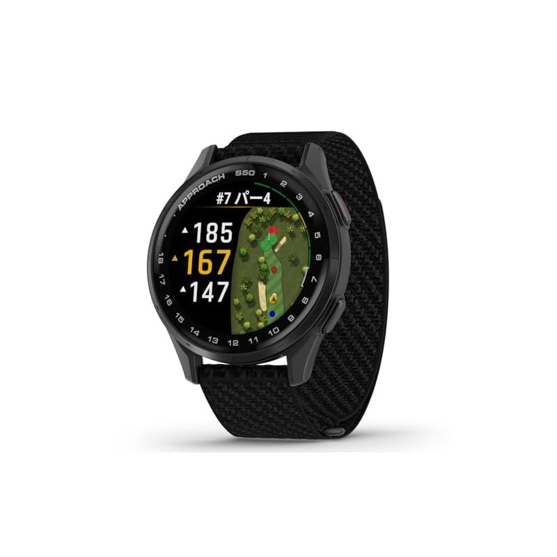 ガーミン GARMIN Approach S50 Black ゴルフGPSウォッチ AMOLEDタッチディスプレイ バーチャルキャディ ロングバッテリー Android|iOS対応 Suica対応 日本正規品 0