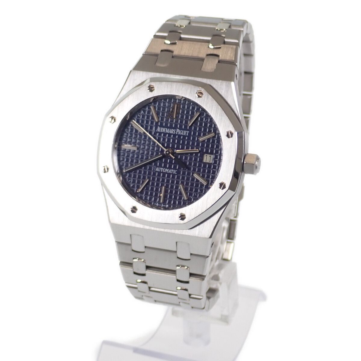 【中古】【Aランク】AUDEMARS PIGUET オーデマピゲ ロイヤルオーク 15300ST.OO.1220ST.02 ブルー文字盤 シースルーバック 腕時計【ISEYA】