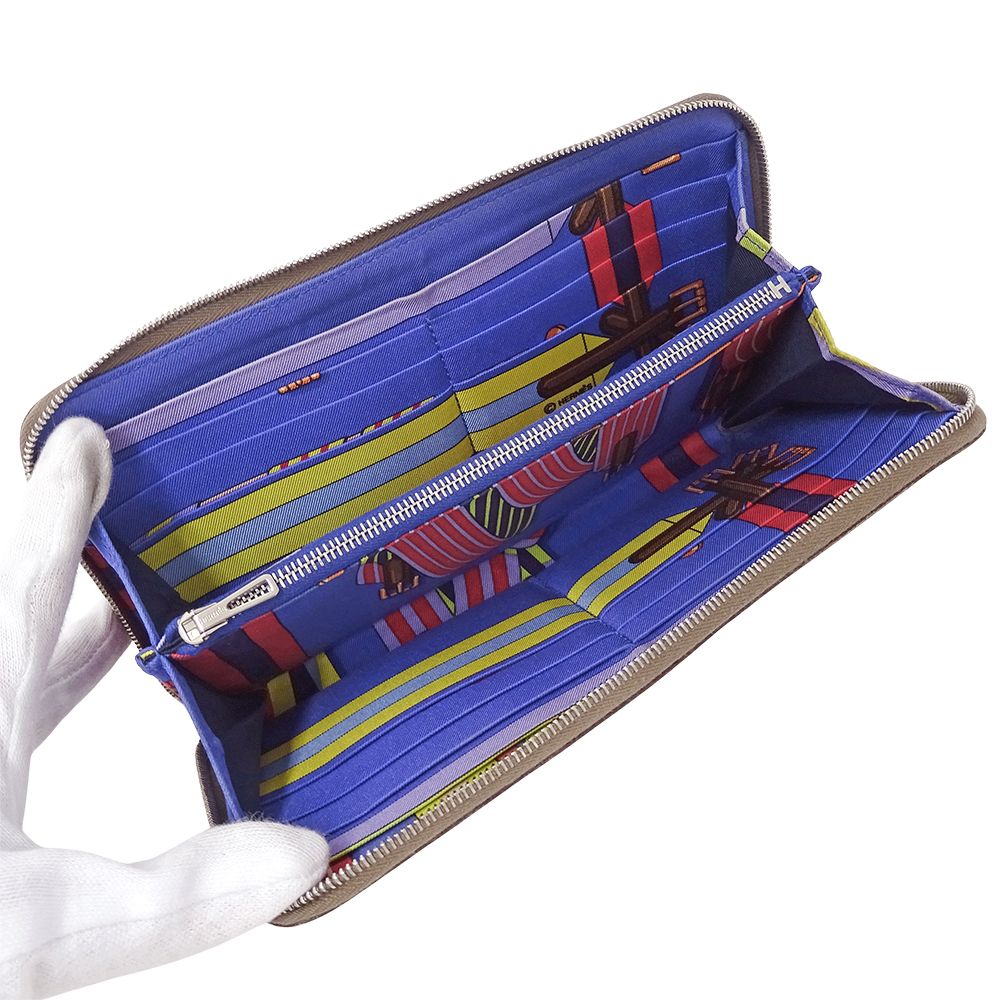 エルメス HERMES 財布 レディース ブランド 長財布 アザップ シルク  