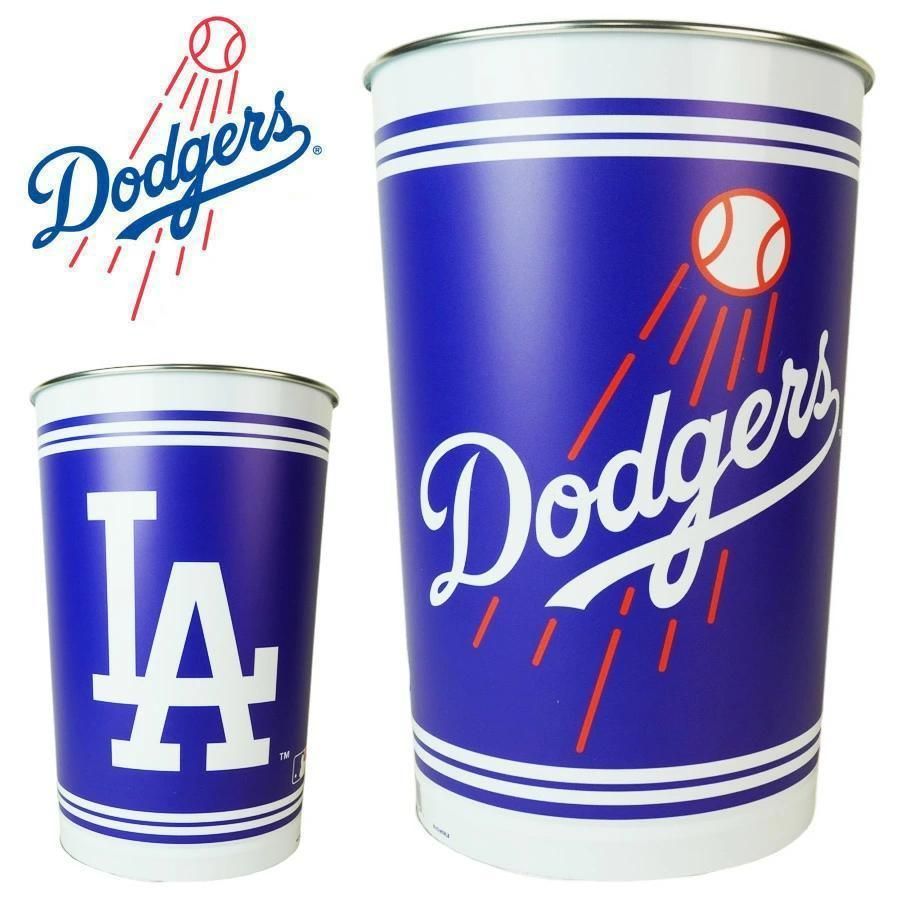 ドジャース 1968年 MLB Dodgers ブリキ缶 BIGサイズ 新品 ゴミ箱 トラッシュ 缶 大谷翔平 ロサンゼルス ドジャース 公式