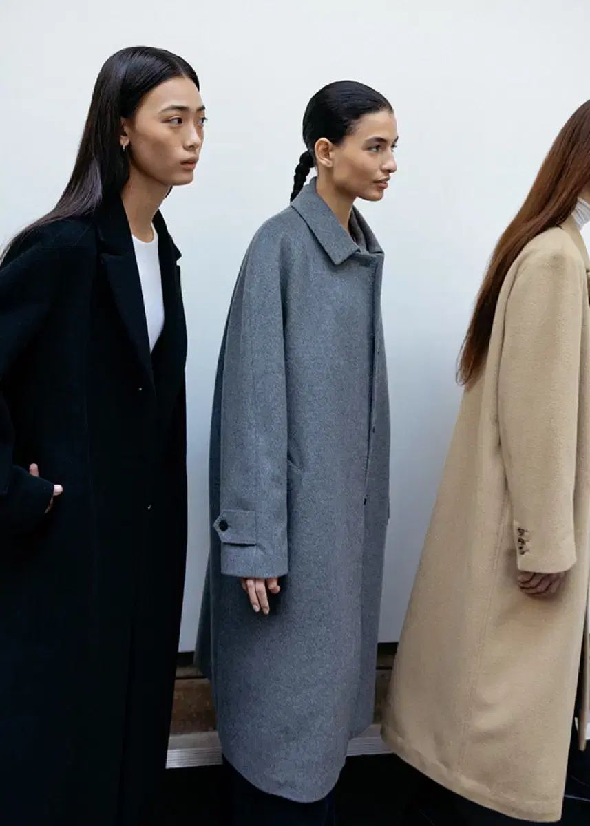 カシミヤ混ラグランスリーブコート