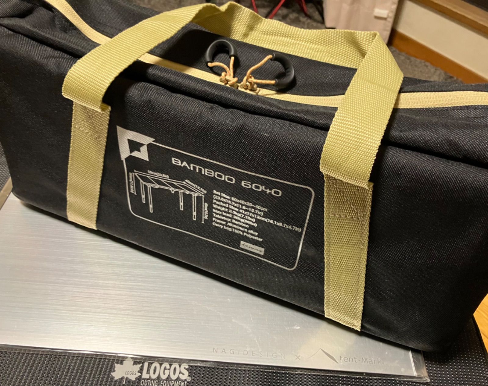 KingCamp バンブーテーブル 高さ調節可 60×40cm 30kg未使用品