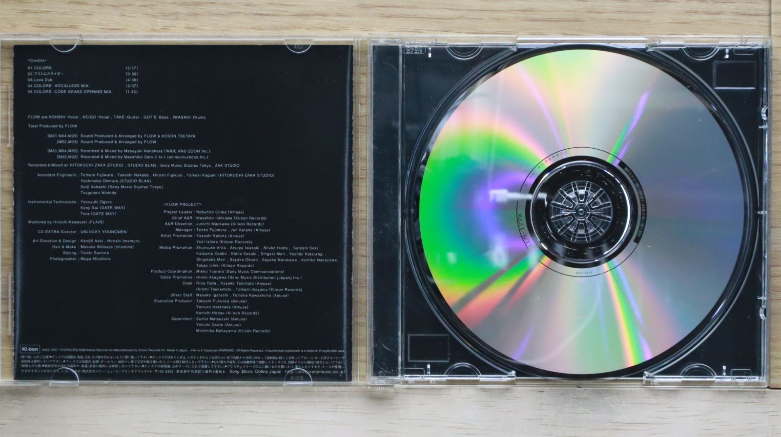 国内盤CD☆フロウ/FLOW□ COLORS □4582117986577/KSCL-1067