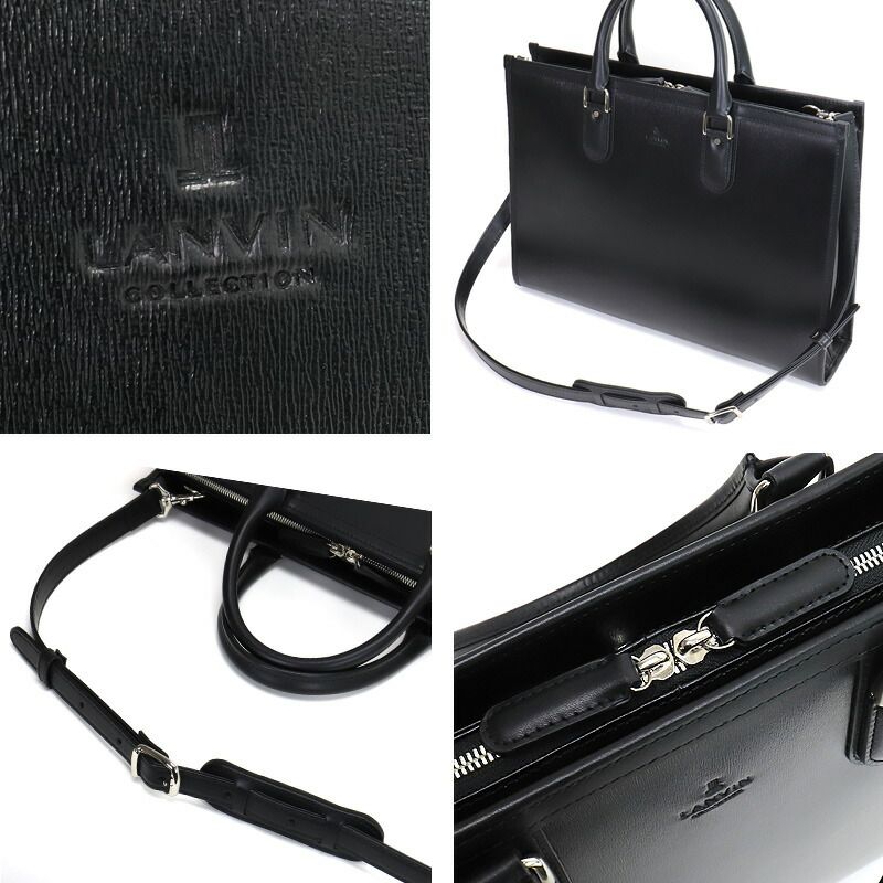 新品 LANVIN COLLECTION ランバンコレクション ニューフローシリーズ ビジネスバッグ ブリーフケース ショルダーバッグ ...