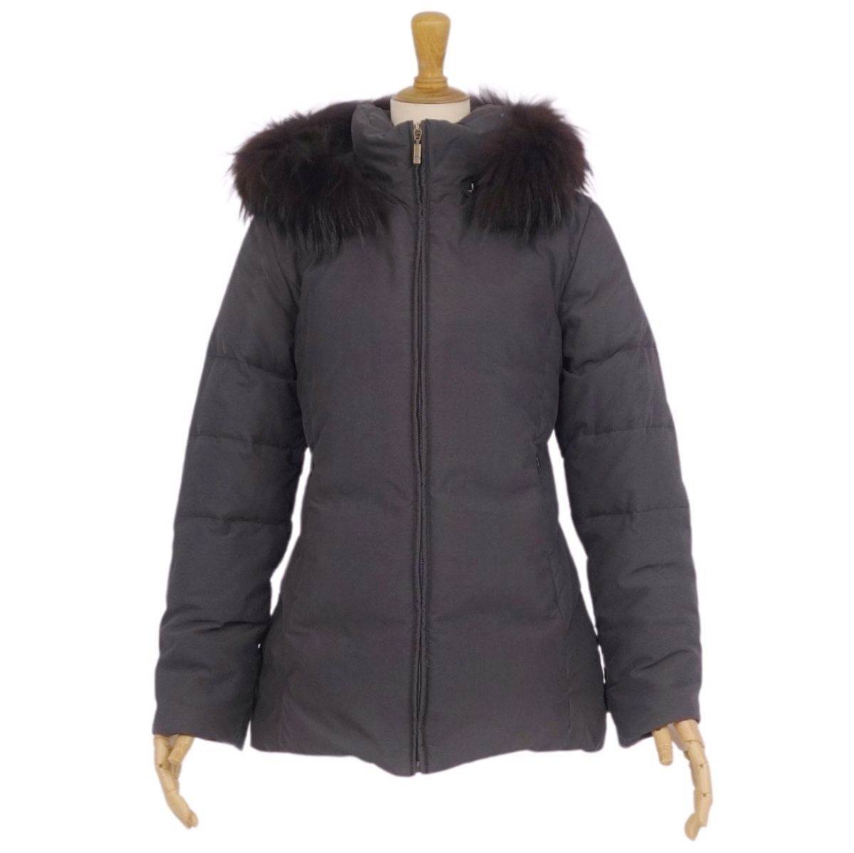 美品 モンクレール MONCLER 青タグ ダウンジャケット ラクーンファー 