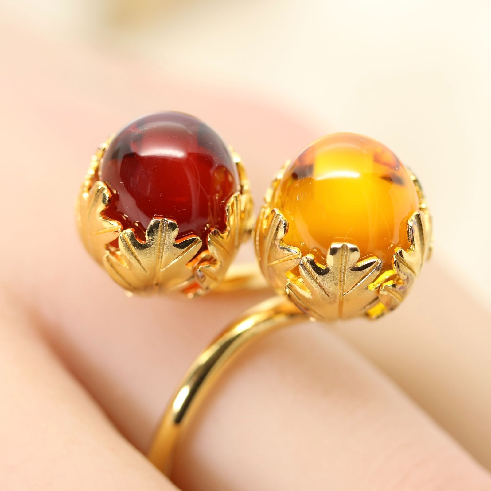 美品 バカラ ミュルミュール クリスタル リング シルバー/24
