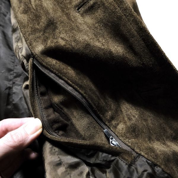 90's 00's Jクルー J.CREW 配送 スエード レザージャケット 茶系 (M