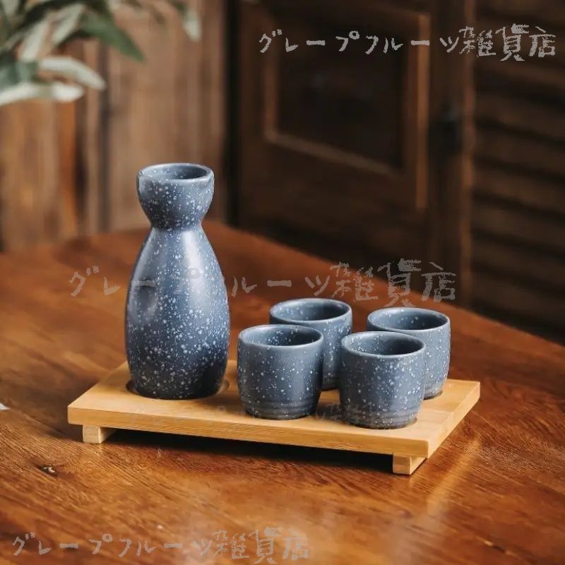 手描き模様の陶器花瓶2個セット 手描き花模様陶器花瓶 2つセット -