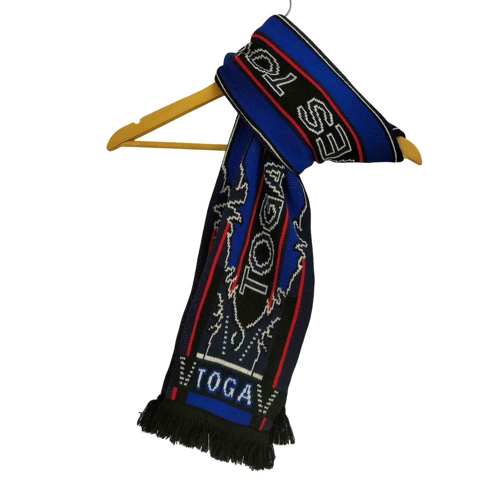 トーガアーカイブス TOGA ARCHIVES ロゴ サッカーマフラー メンズ 表記無