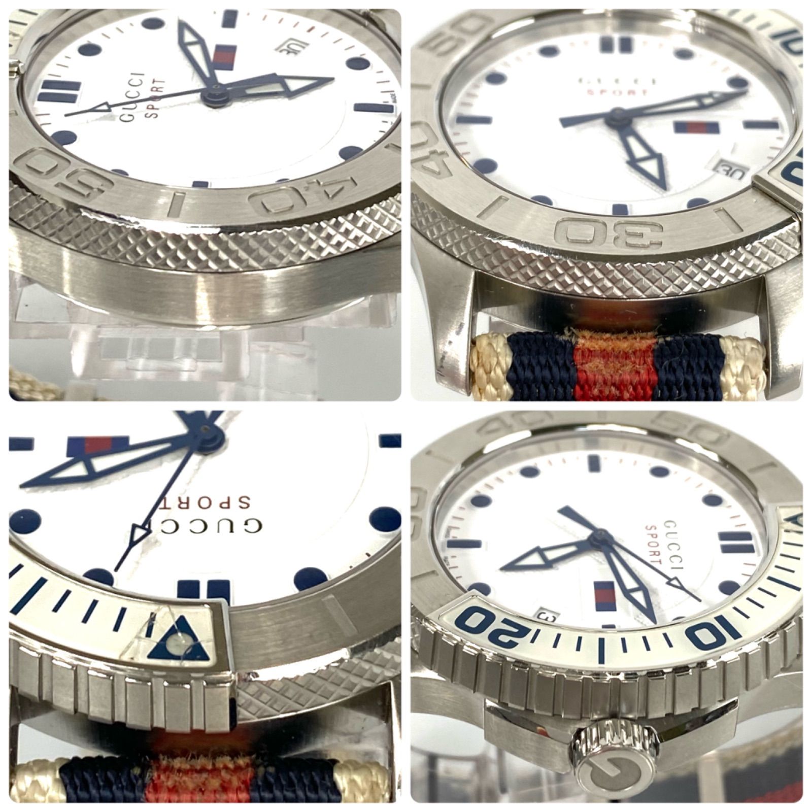 電池交換済】グッチ GUCCI Gタイムレス スポーツ 126.2 シェリー