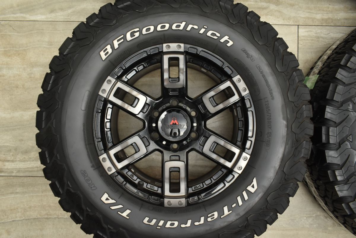 美品 ホワイトレター】MCLIMB カノン 17in 8J +20 PCD139.7 BF