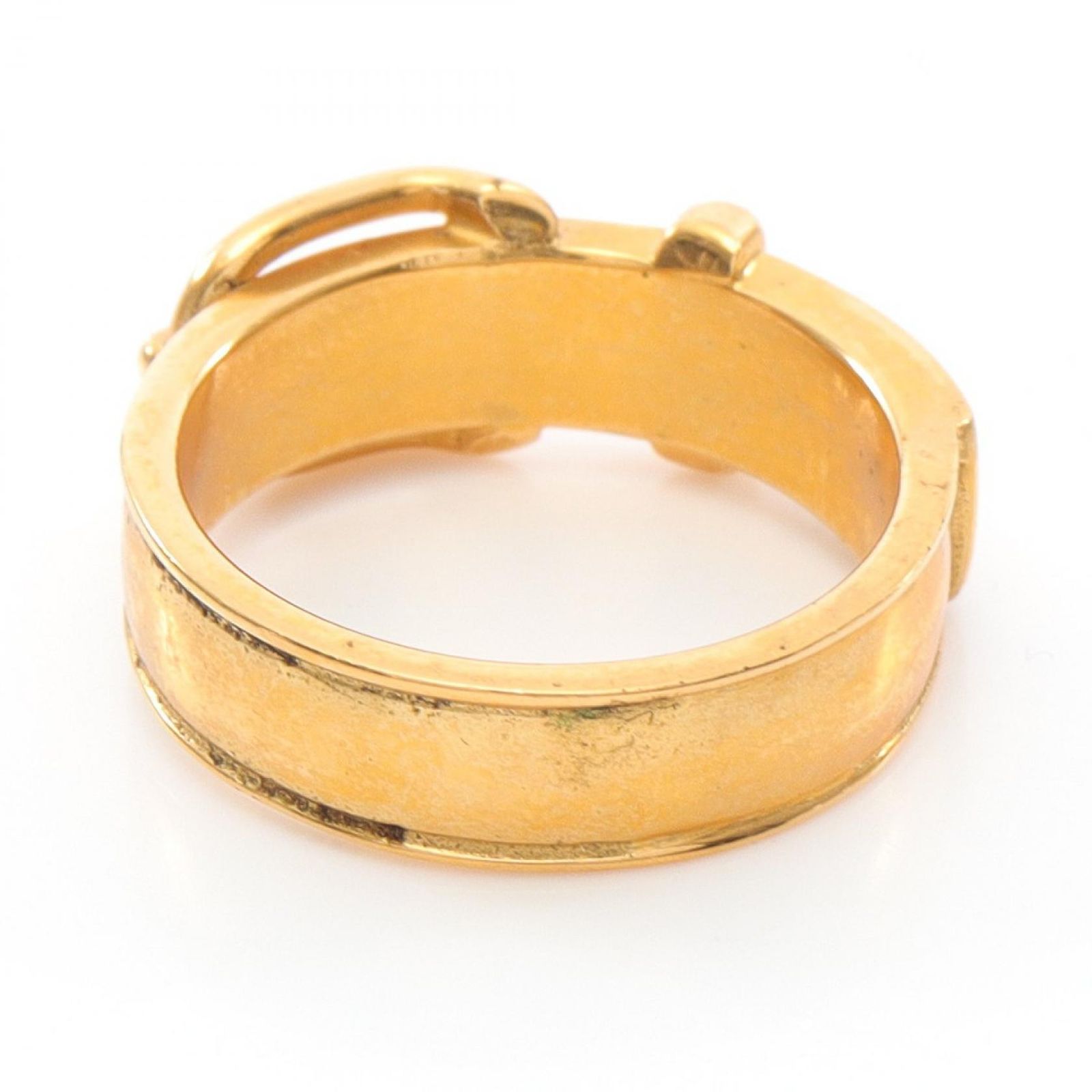 エルメス HERMES スカーフリング ブックルセリエ ゴールド その他  