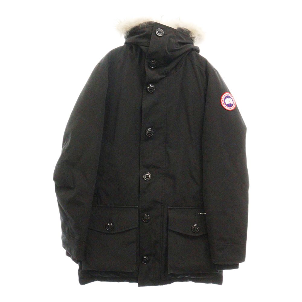 CANADA GOOSE (カナダグース) YORK TON ヨークトン ファー付 フーディ ダウン ジャケット ブラック 2072JM R