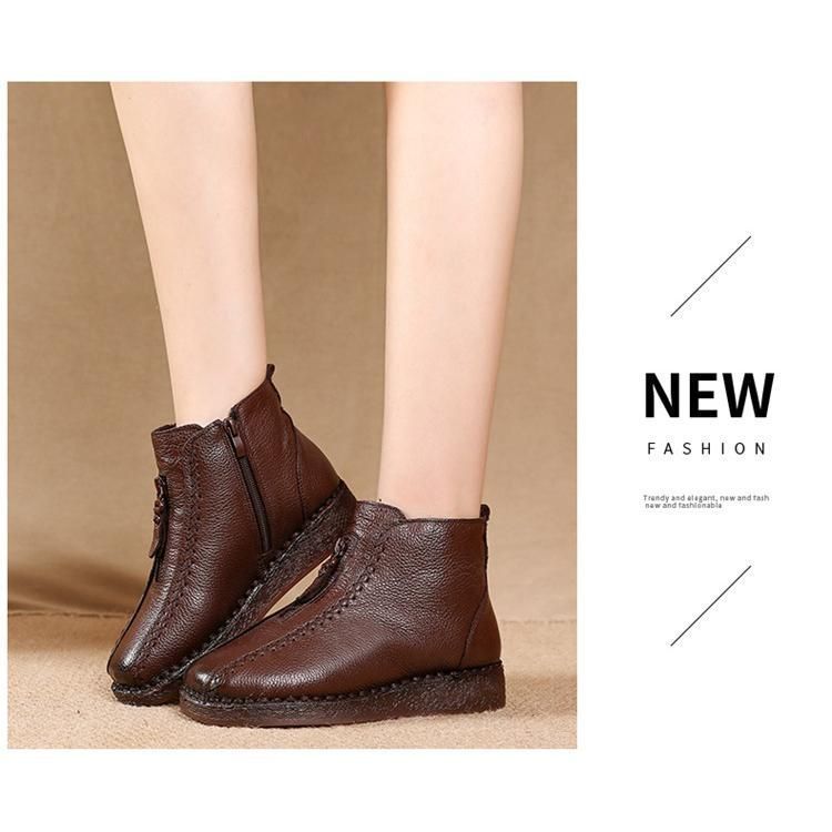 ショートブーツ サイドジップ