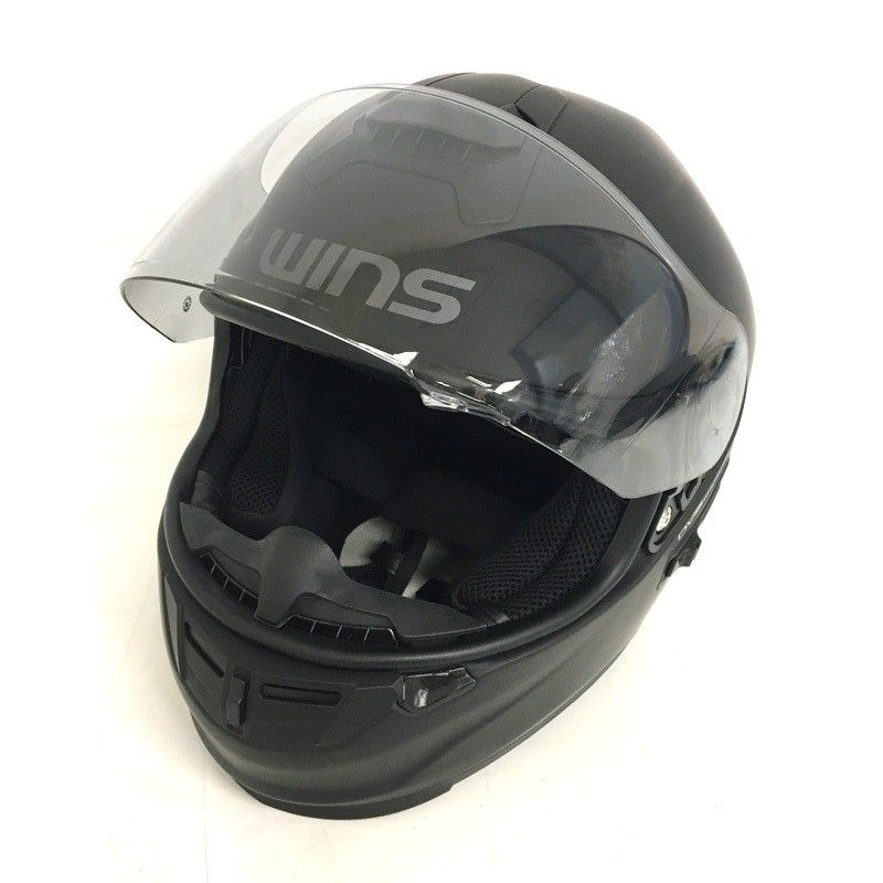 WINS G-FORCE SS フルフェイスヘルメット 除菌消臭済 サイズ表記無し L~XLサイズ相当 マットブラック オートバイ ツーリング ライディング バイカー バイク用品 TA3457
