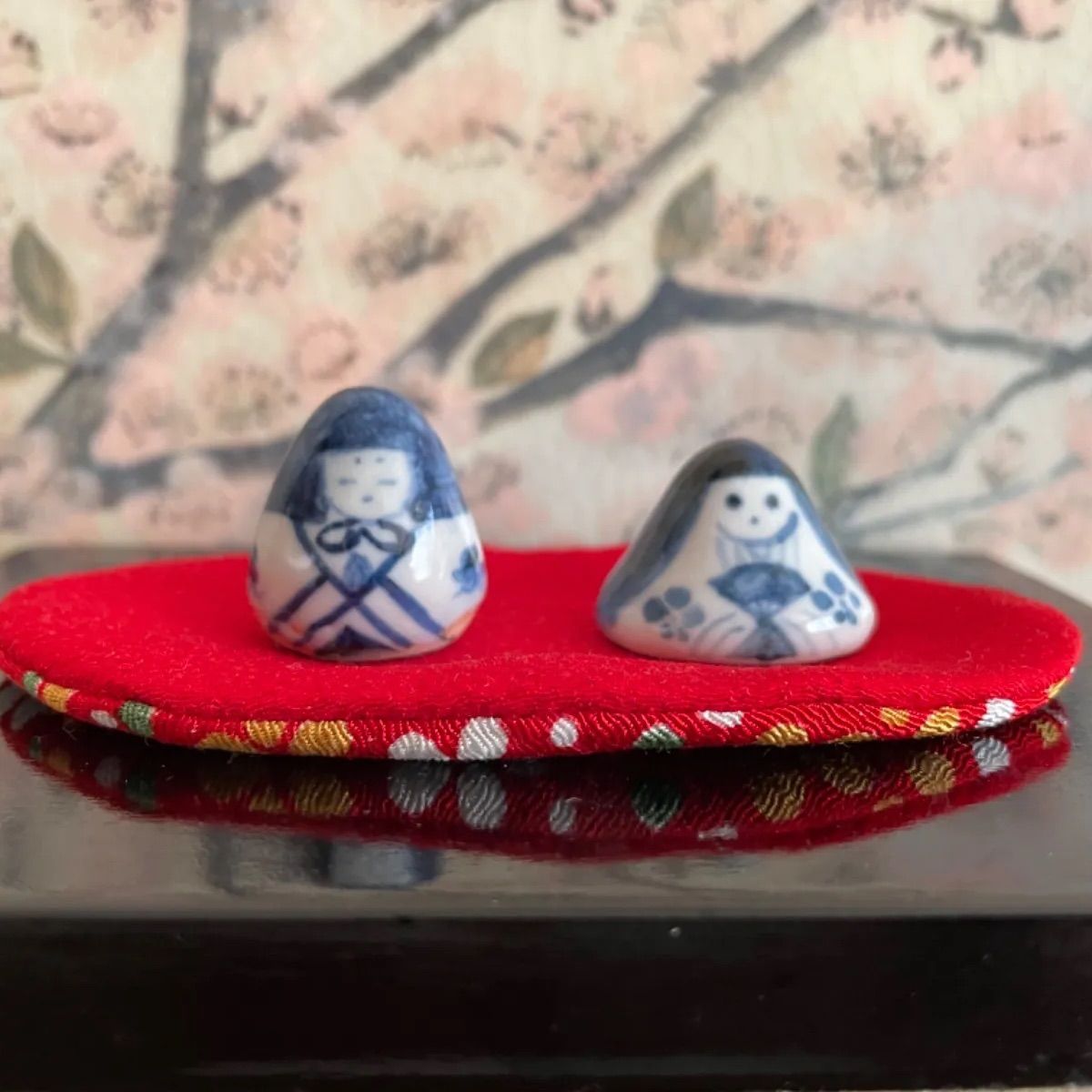 YM304 おひなさま 染付陶器雛 雛人形 - メルカリ