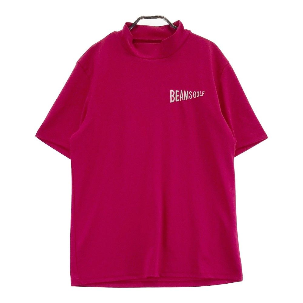 サイズ L BEAMS GOLF ビームスゴルフ 2025年モデル ハイネック 半袖Tシャツ ピンク系 240101388789 ゴルフウェア メンズ ストスト