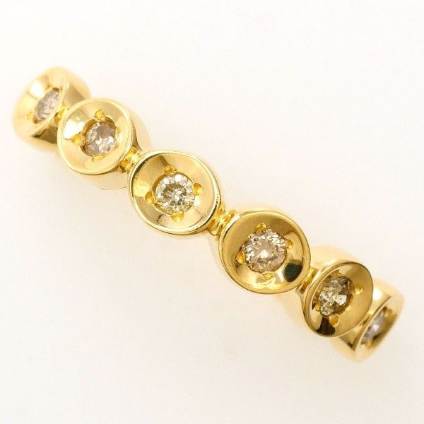 K18YG リング ring 指輪 11.5号 ダイヤ 0.15 総重量約1.7g