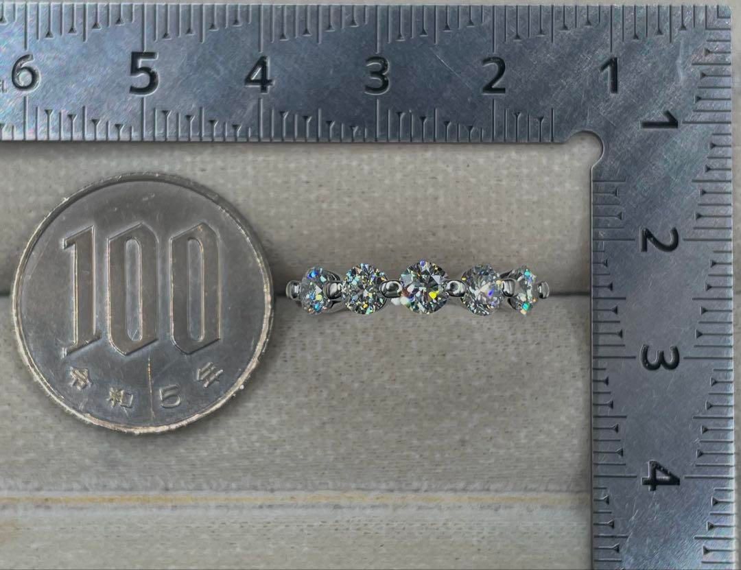 JQ346☆最高級 ダイヤモンド1.131ct プラチナ リング 全石鑑定付  