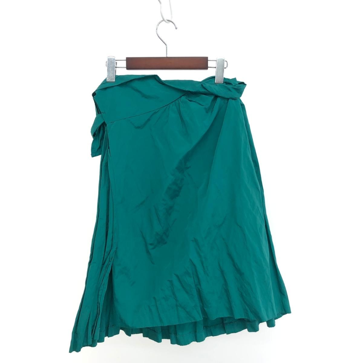 DRIES VAN NOTEN ドリスヴァンノッテン プリーツ加工 スカート サイズ 36 グリーン レディース 240001141414