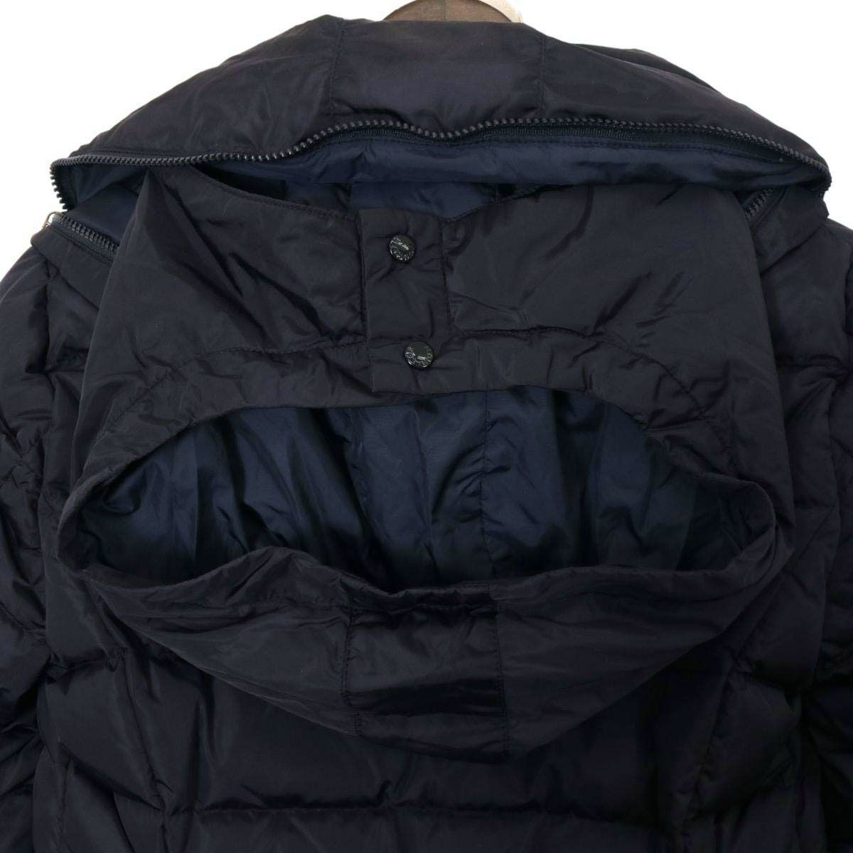 モンクレール FLAMME フラム ダウンコート 49929 05 54155 レディース ネイビー MONCLER【中古】 【アパレル・小物】