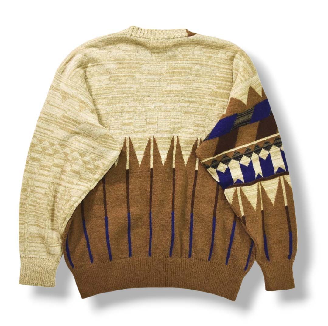 80s 筆タグ ISSEY MIYAKE MEN ストライプニット