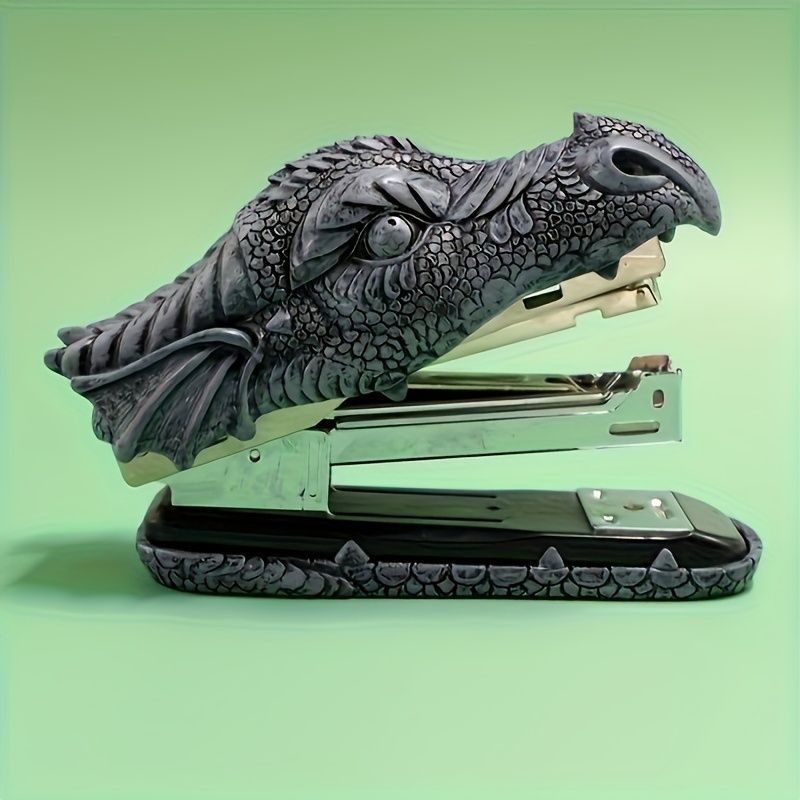 ホチキス レジン製 ステープラー ドラゴン 蛇 ワニ 爬虫類 レジン製