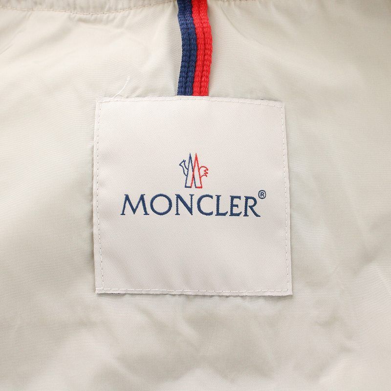 モンクレール MONCLER ロータス LOTUS ナイロンジャケット ハイネック ジップアップ 刺繍切替 00 XS ベージュ /YI7