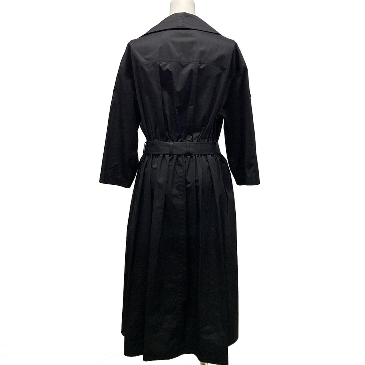 エルメス ワンピース サイズ36 S レディース 5H0543DV 黒 シャツワンピ|クルードセル|セリエ|袖2way|両サイドにポケットあり|長袖|ロング