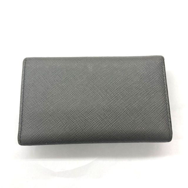 激安の 金具 リボン 6連キーケース レザー プラダ グレー 本革｜小物 フィオッコ シルバー 小物