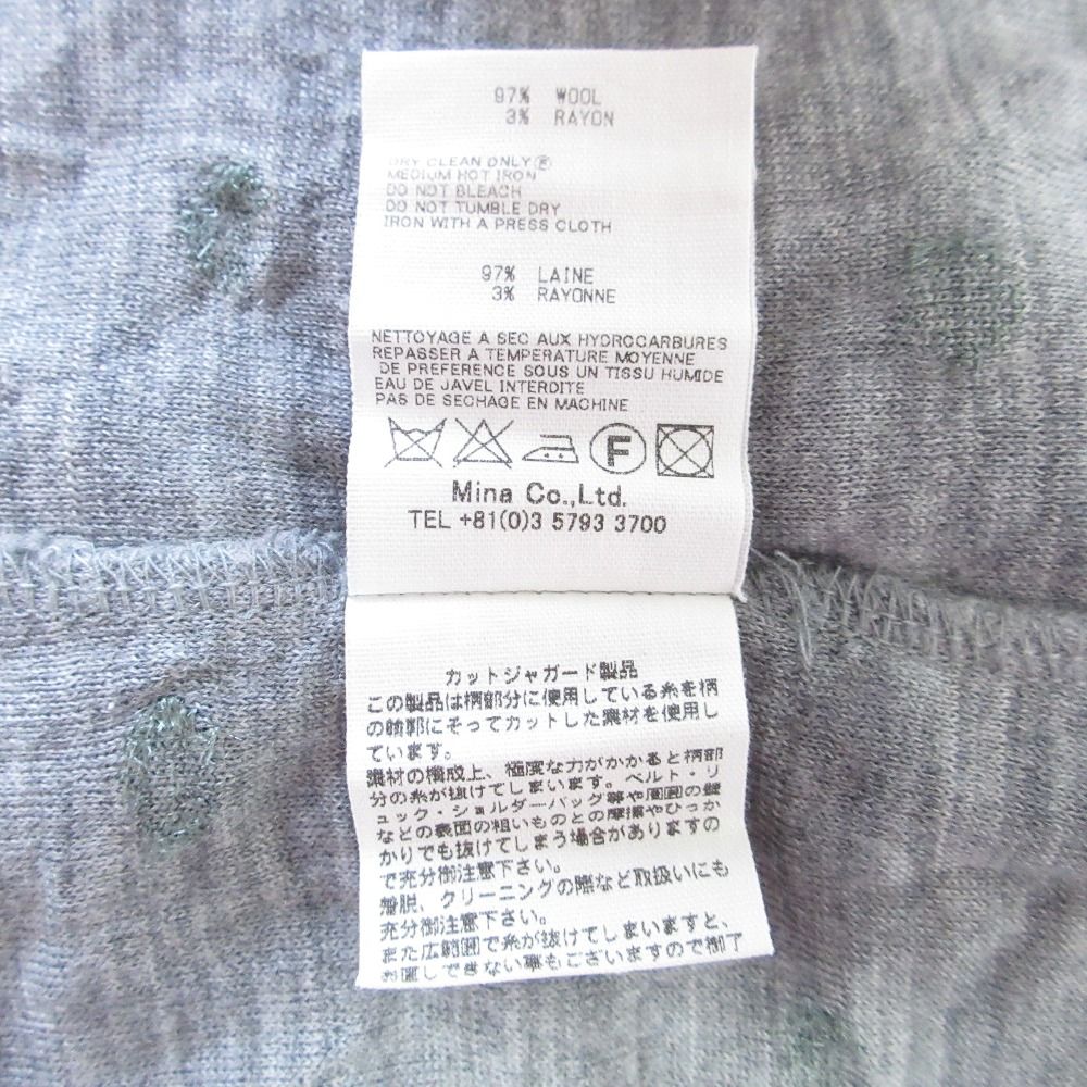 美品 mina perhonen ミナペルホネン feather seed 長袖 ワンピース