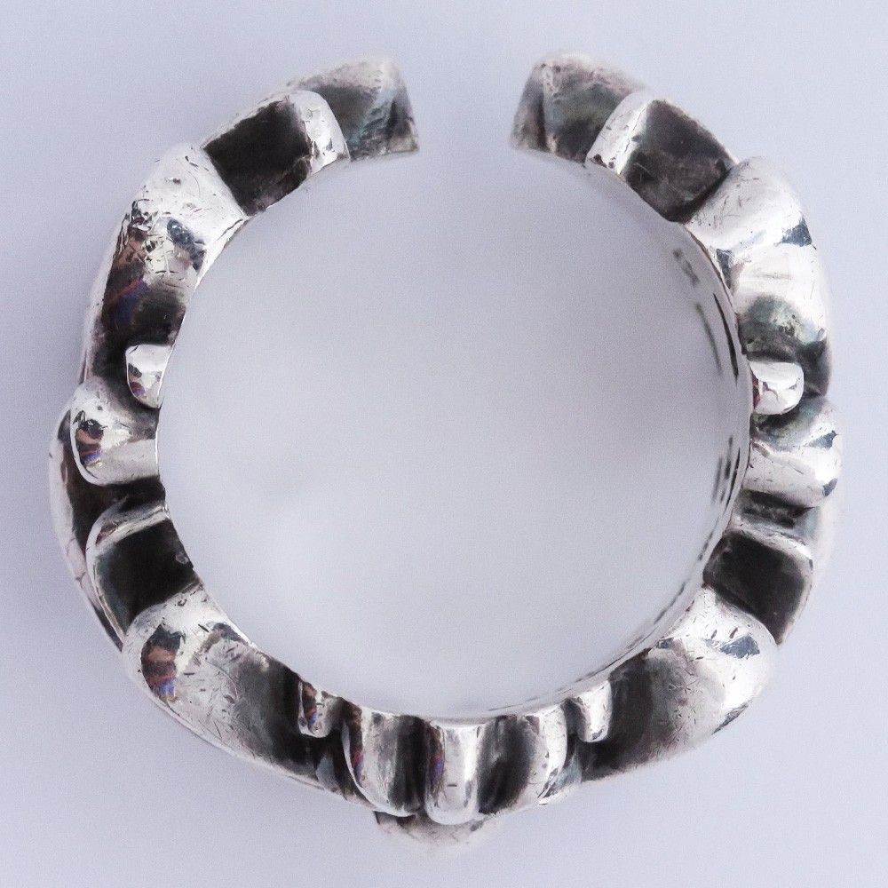 11号 CHROME HEARTS ダブルフローラルクロスリング シルバー - メルカリ