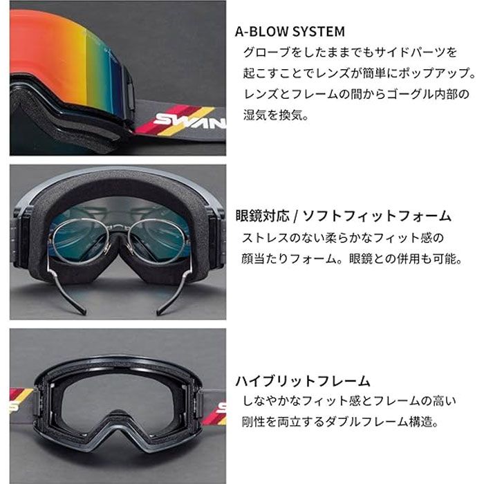 スノーゴーグル スワンズ アウトバック 24-25 SWANS OUTBACK OB