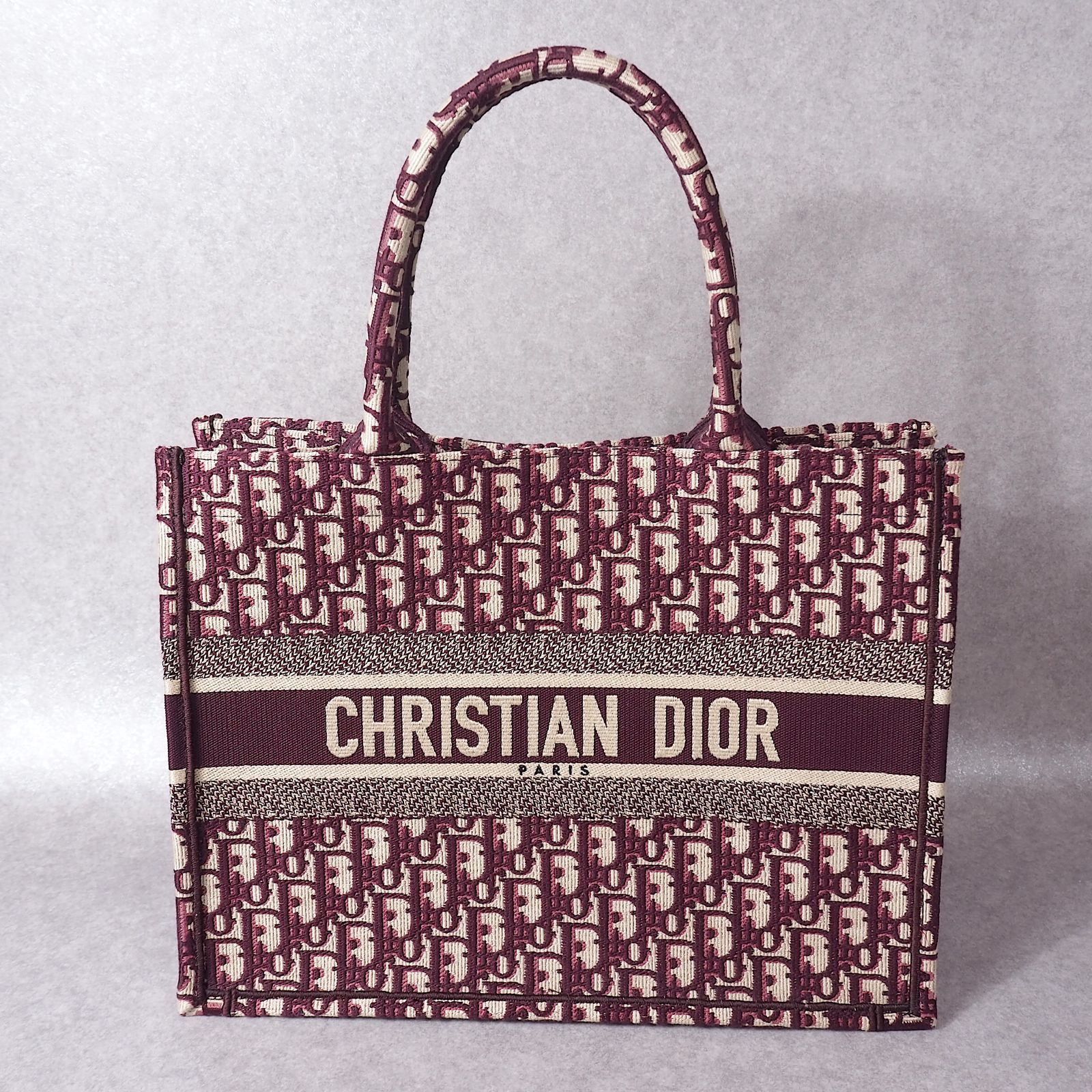 極美品 クリスチャンディオール Christian Dior ブックトート ボルドー 