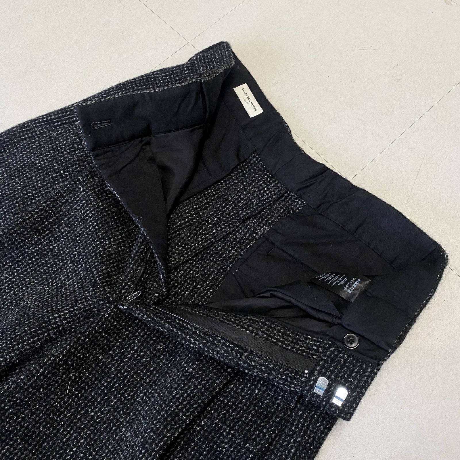 dries van noten ドリスヴァンノッテン パンツ ブラック 44 期間限定価格】美品 ドリスヴァンノッテン DRIES VAN NOTEN