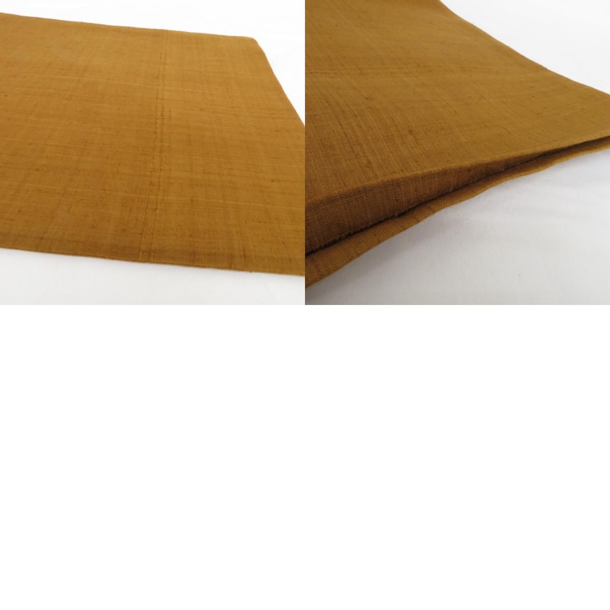 袋帯 紬地 蘇州刺繍 スワトウ刺繍 花唐草文様 正絹 茶色 お太鼓柄 カジュアル 仕立て上がり 着物帯 長さ455cm 美品 【キモノオフ野々市若松店】 袋帯 紬地 蘇州刺繍 スワトウ刺繍 花唐草文様 正絹 茶色 お太鼓柄