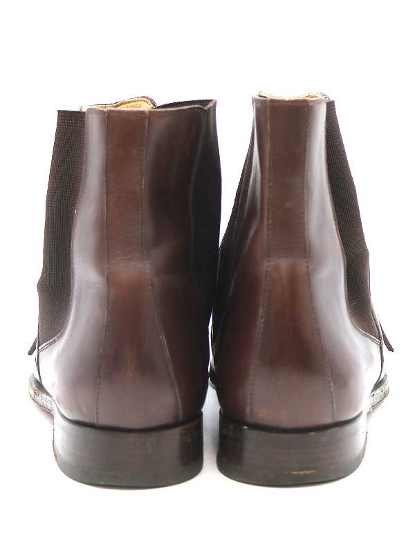 HERMES エルメス サイドゴアレザーブーツ ブラウン 40 - メルカリ