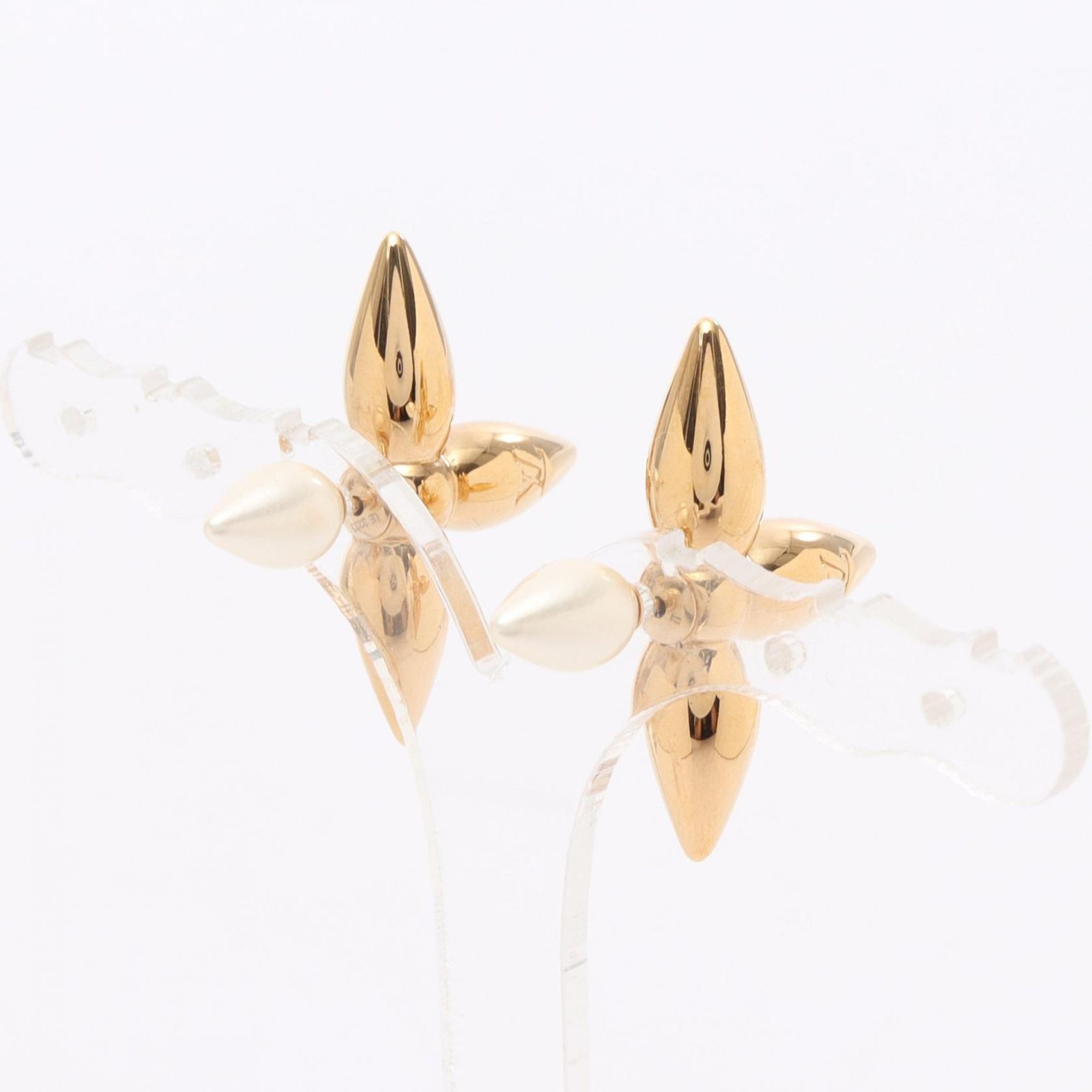 LOUIS VUITTON(ルイヴィトン) ピアス美品 ブックル ドレイユ フープ