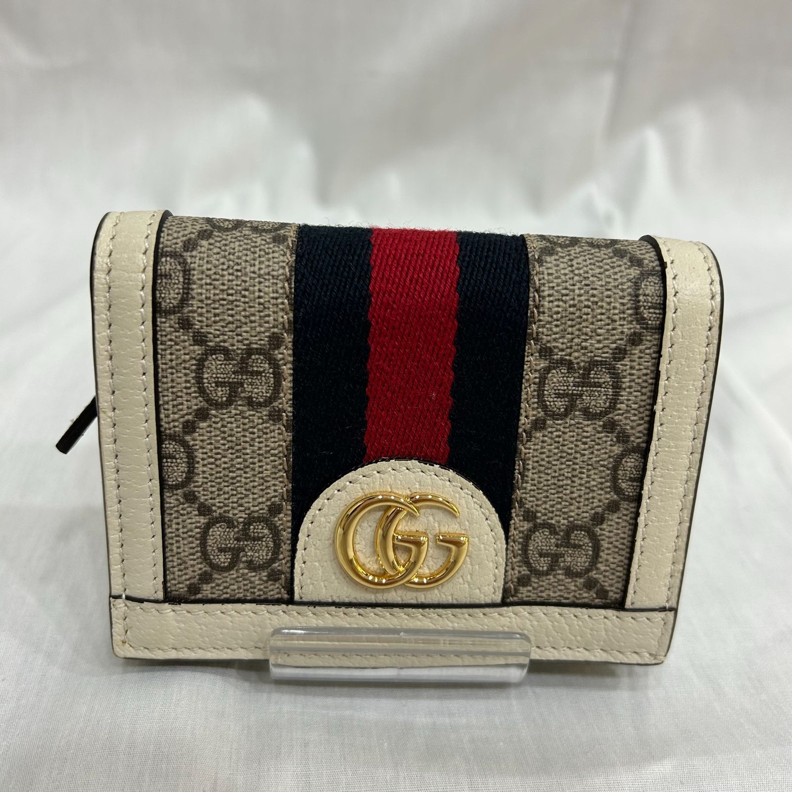 GUCCI グッチ オフィディア GGキャンバス 二つ折り財布 コンパクト