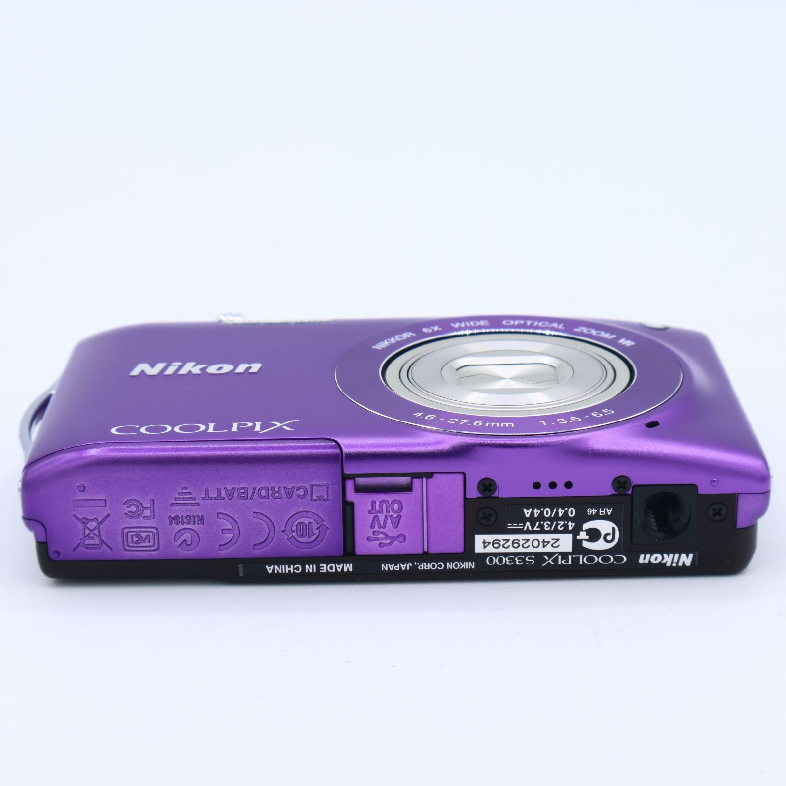 【美品】Nikon COOLPIX S3300 ラベンダーパープル Amazon | Nikon デジタルカメラ COOLPIX (クールピクス) S3300