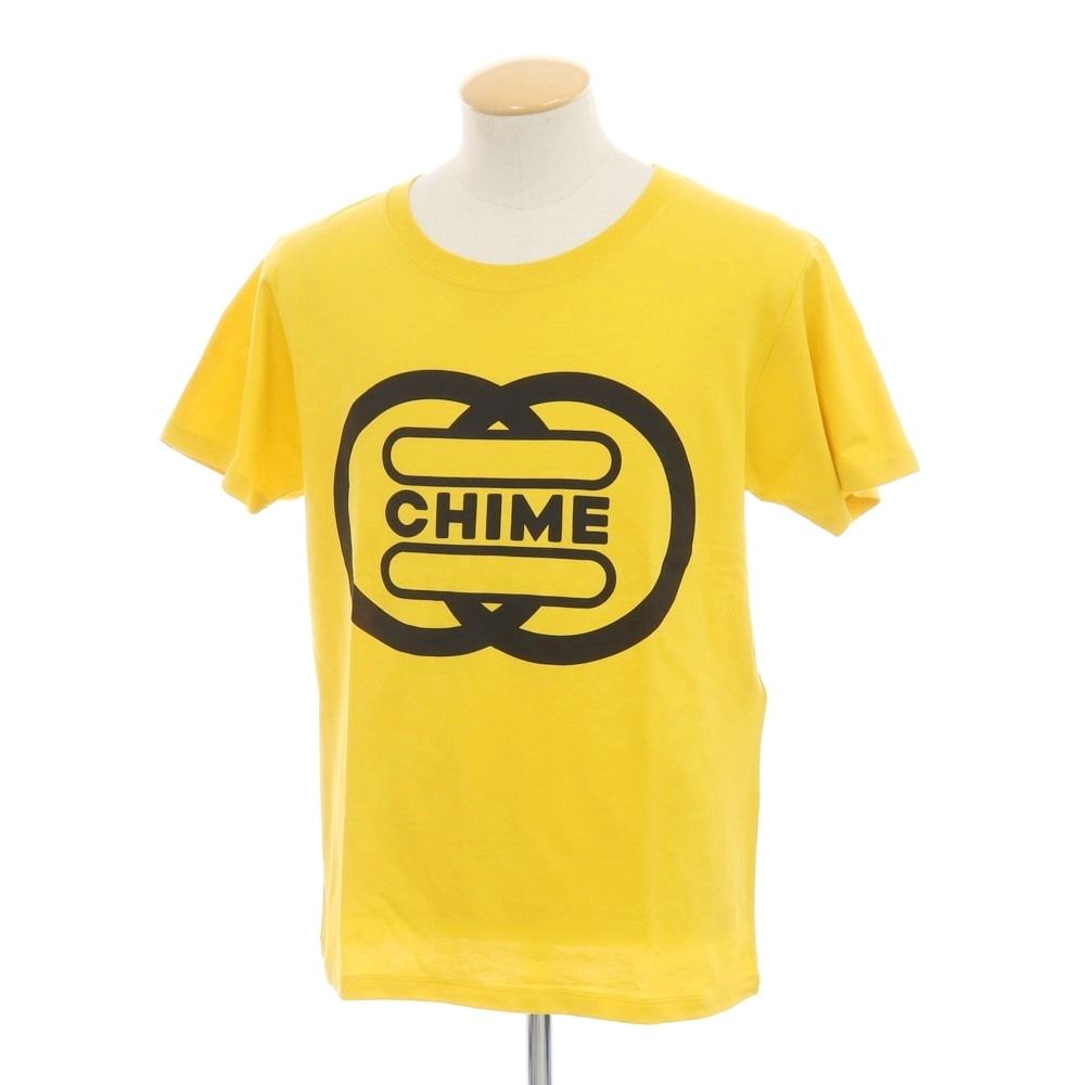 【中古】グッチ GUCCI CHIME ロゴプリント 半袖Ｔシャツ イエロー【サイズXS】【メンズ】