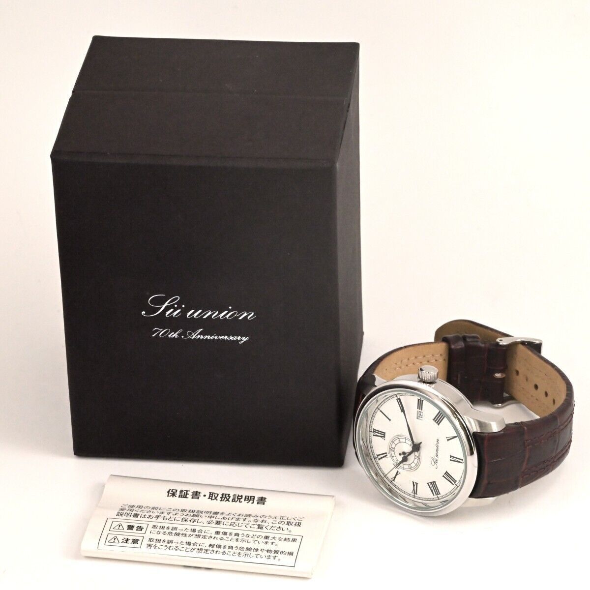 SEIKO セイコー70周年 Sii union NH37-D003 SEIKO】セイコー SII UNION White Roman Dial Date Automatic NH37