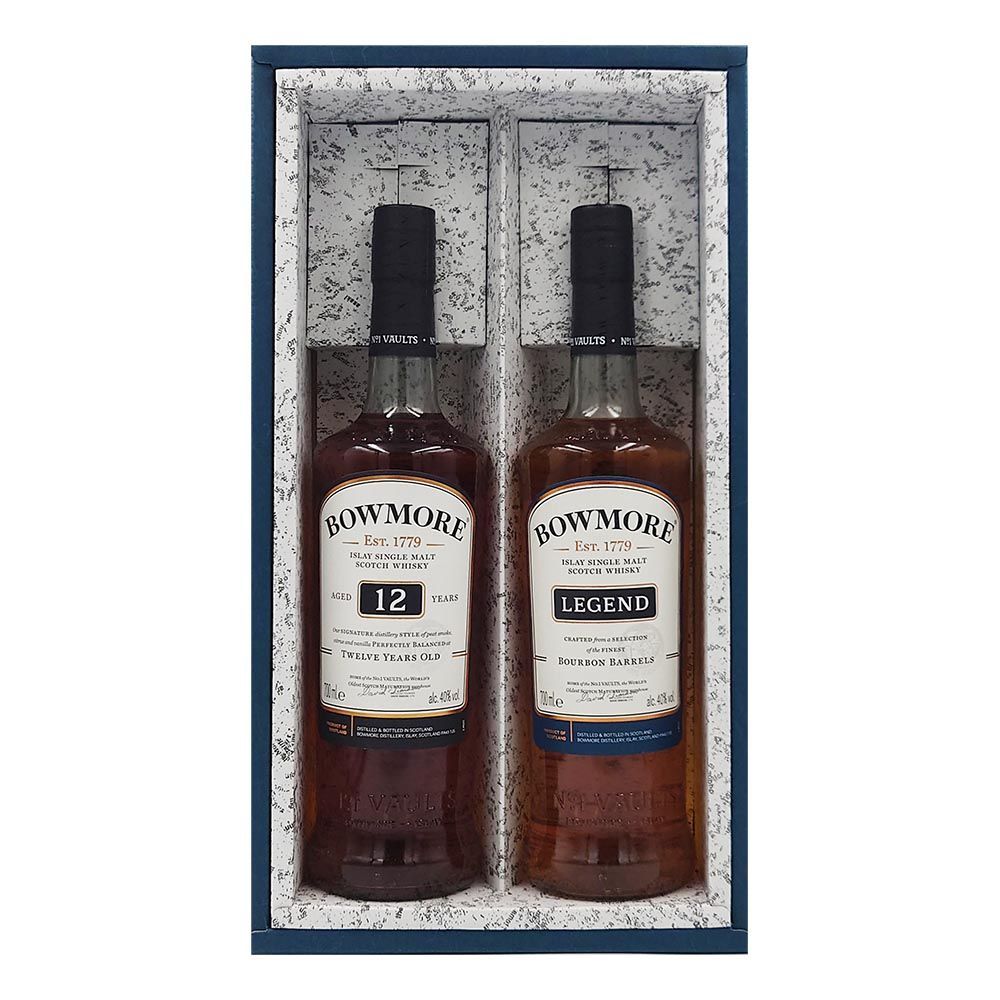ボウモア 12年＆レジェンド 700ml 2本 ギフトセット - メルカリ