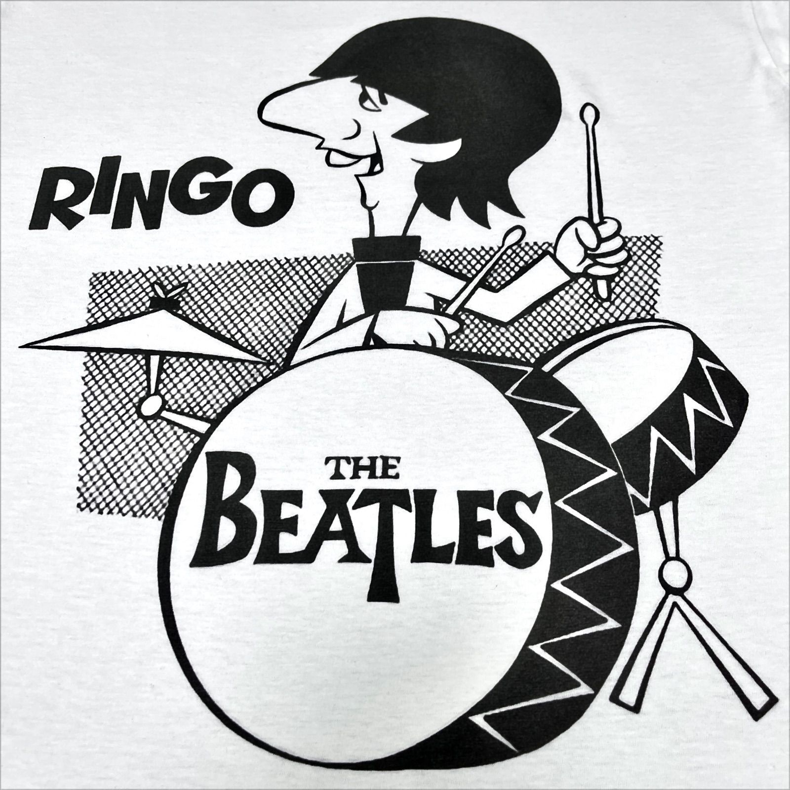 オリジナルTシャツ ビッグプリント リンゴスター BEATLES ビートルズ 