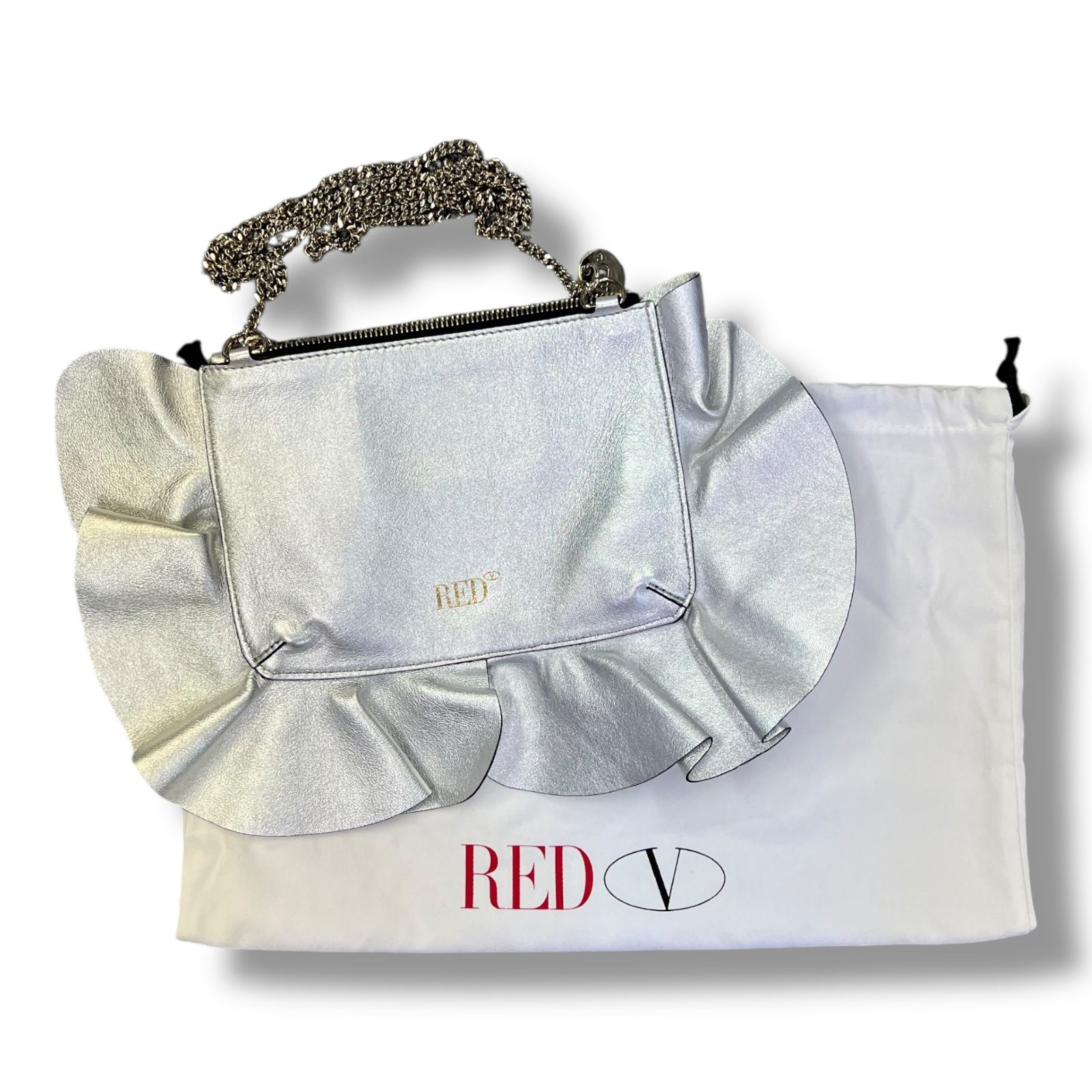 RED Valentino Rock Frill Ruffles Pochette ロックフリルラッフルズ 