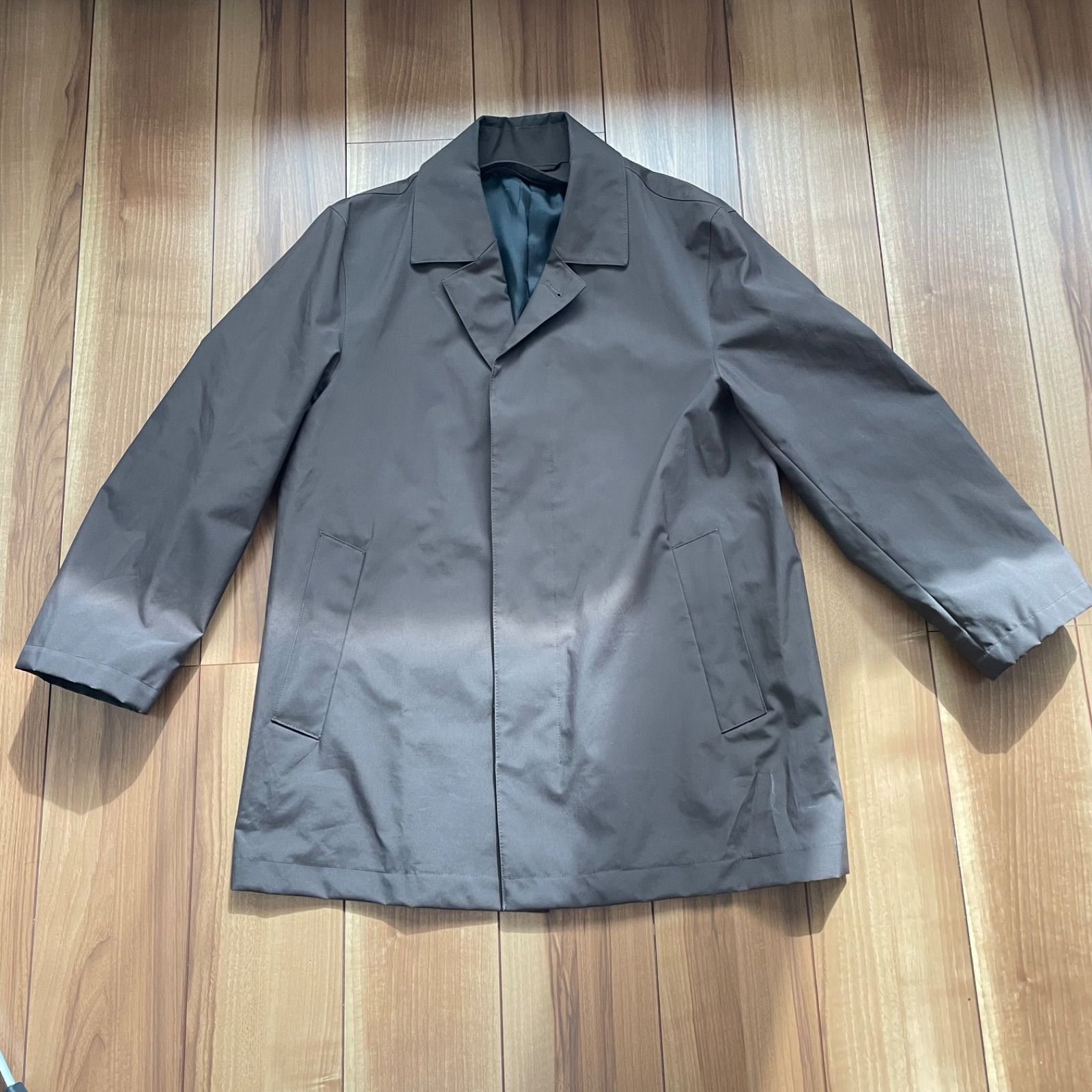 PASHU パシュ shin hosokawa ビジネスコートブラウン メンズ サイズL 
