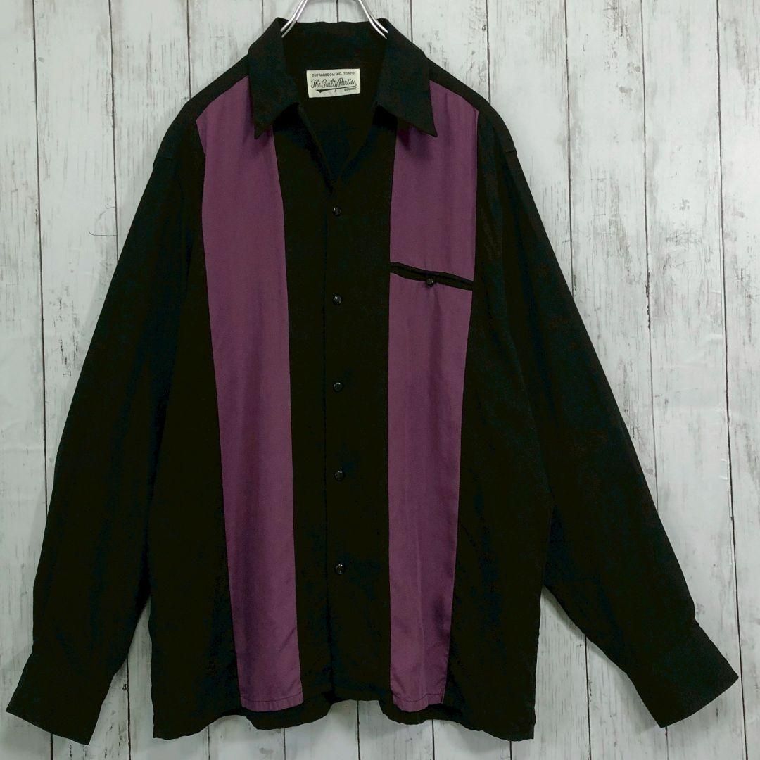 ワコマリア 長袖シャツ L オープン スクエアカット